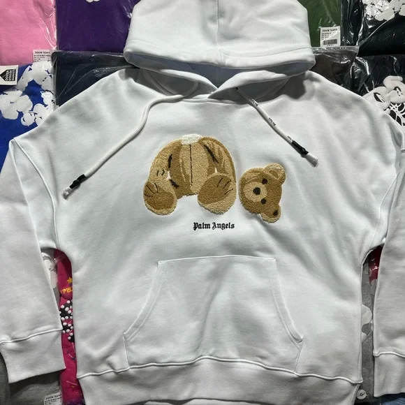 Palm Angels Bear Hoodie ‘White’ - Picture 3 of 8